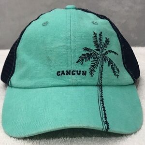 Caribbean Side for Cancun Green & Black Adjustable SnapBack Beach Baseball Cap